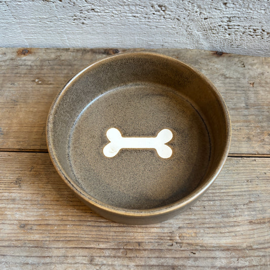 Pottery Pet Bowl - Earth
