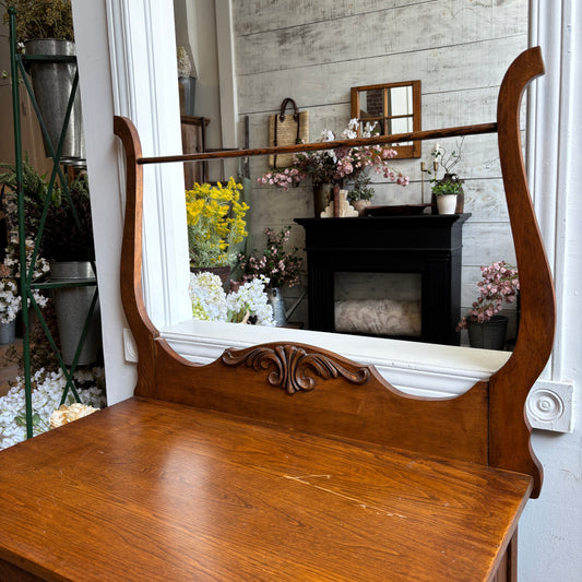 Vintage Washstand w/Harp - 3 Drawer/SingleDoor