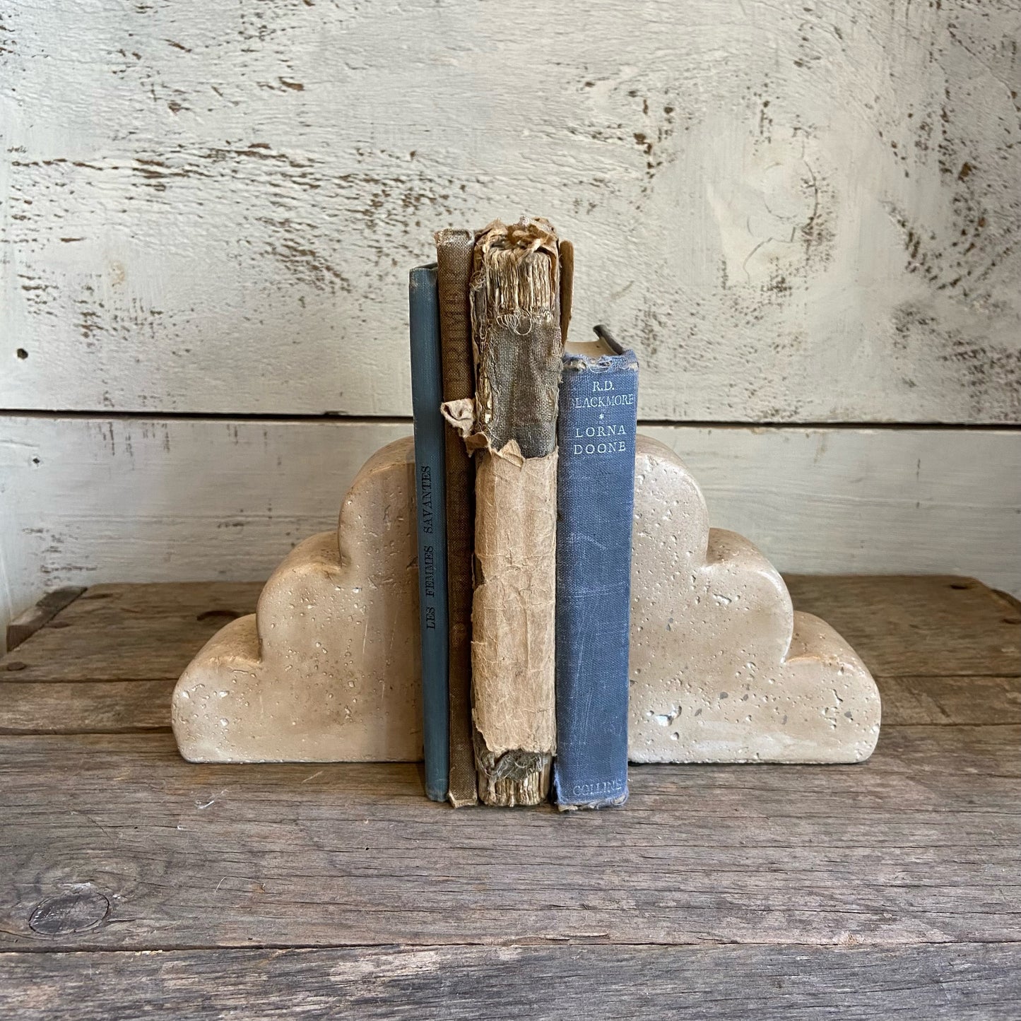 Cement Deco Bookends