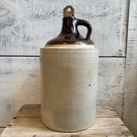 Vintage Imperial Finger Loop Jug w/Wooden Heart Stopper