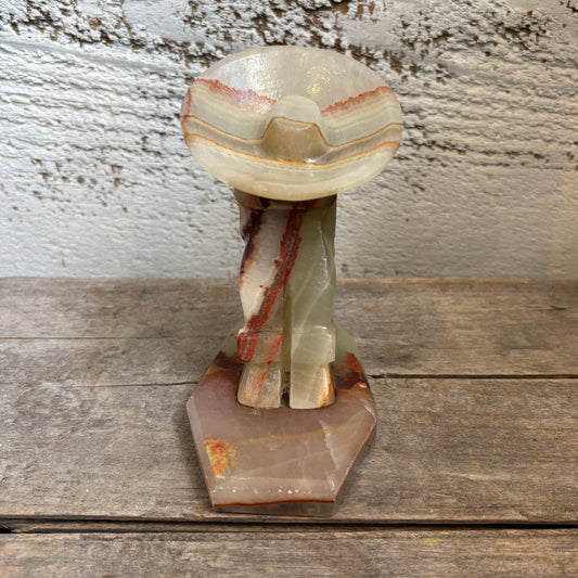 Vintage Mexican Onyx "Siesta Man" Figure