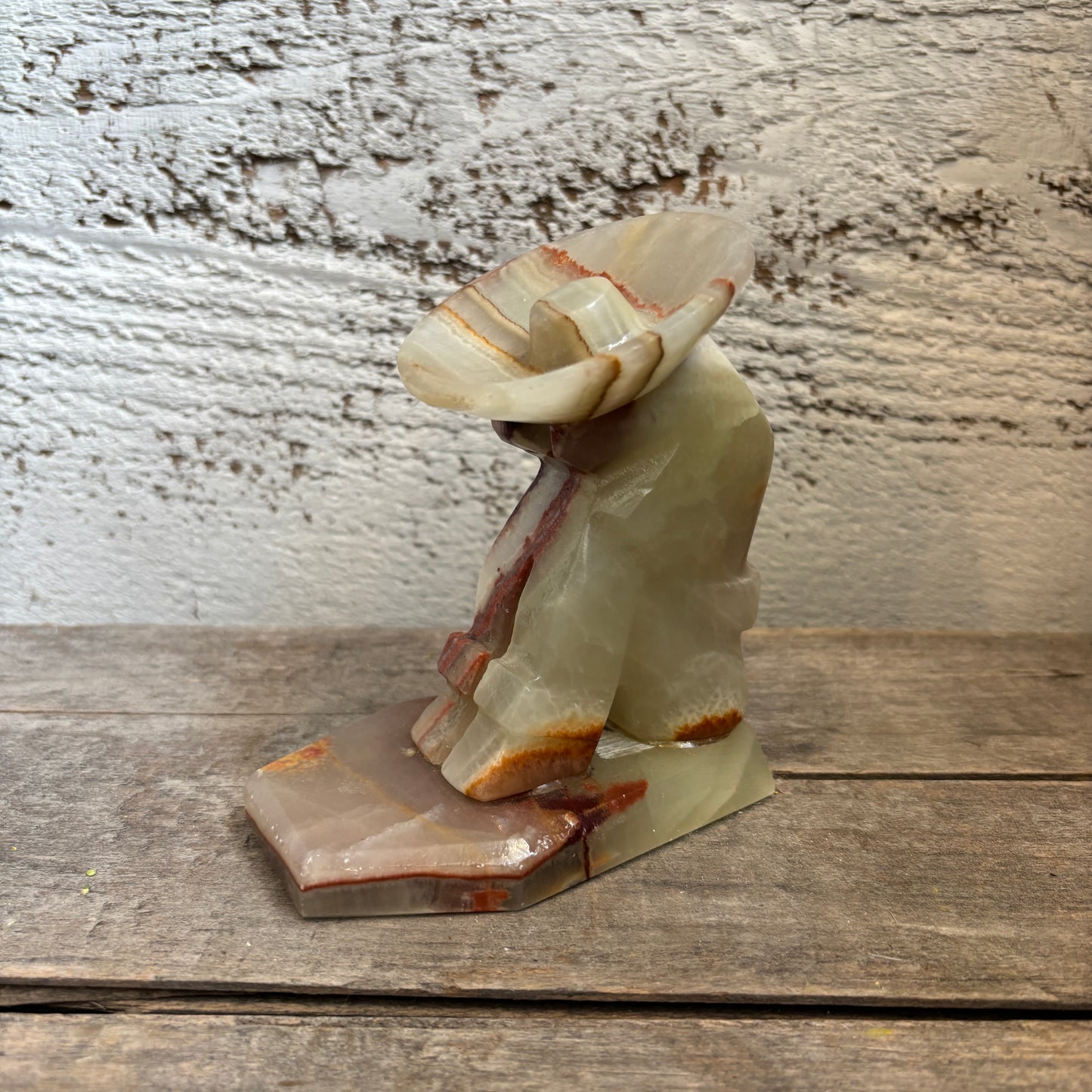 Vintage Mexican Onyx "Siesta Man" Figure