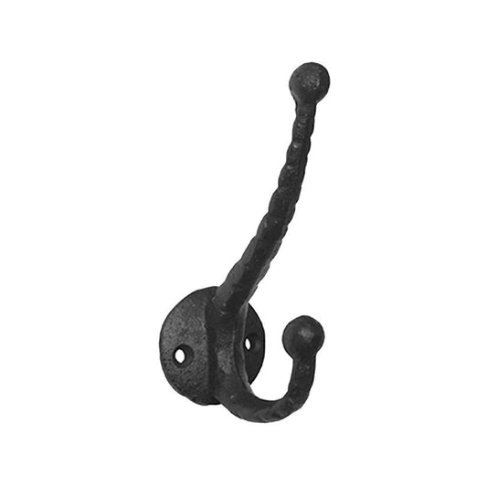 Rustic Double Hook - Black