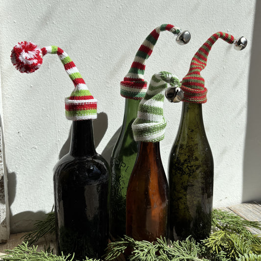 Knit Hat Wine Bottle Topper