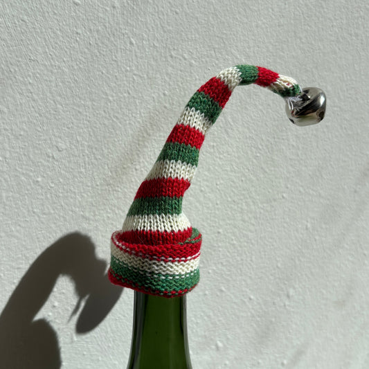 Knit Hat Wine Bottle Topper