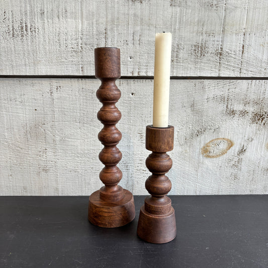 Woodspun Candle Holder