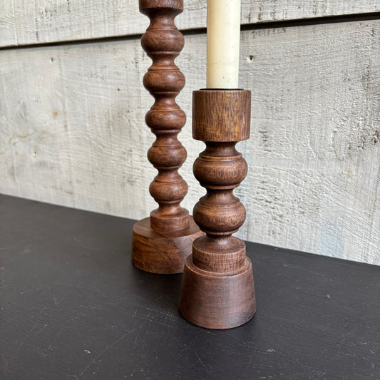 Woodspun Candle Holder