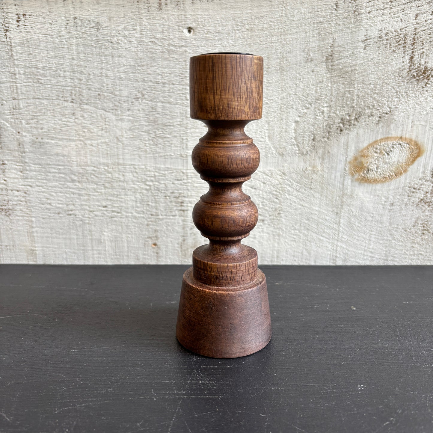 Woodspun Candle Holder