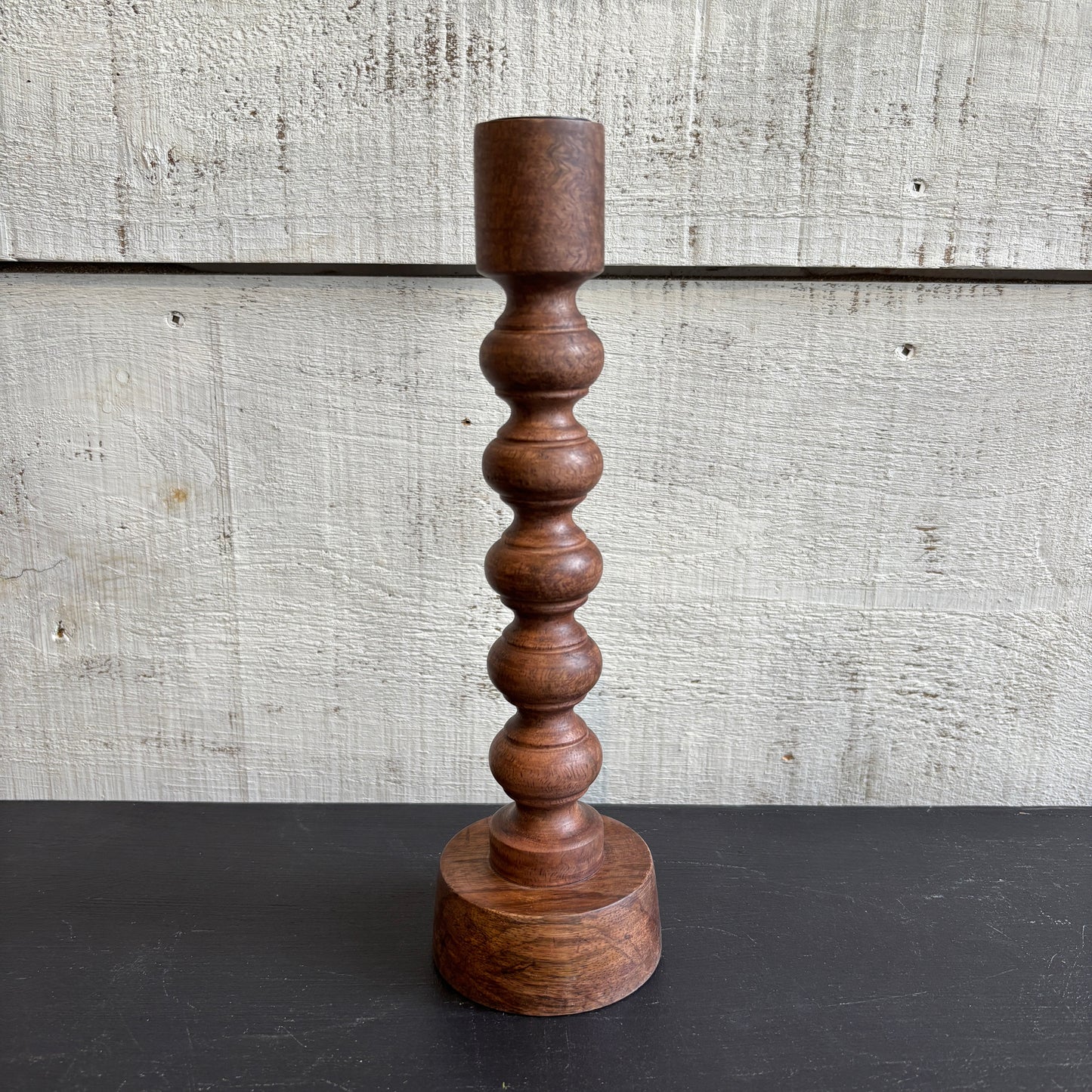 Woodspun Candle Holder