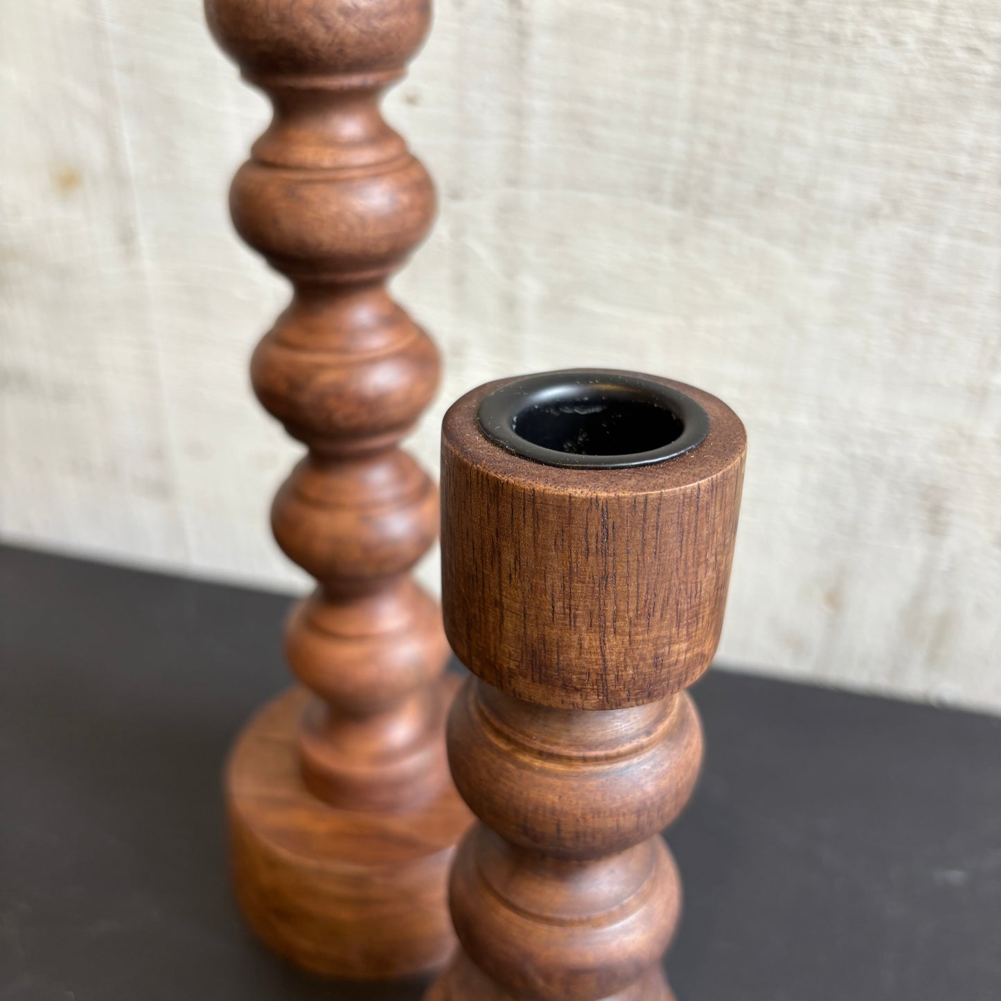 Woodspun Candle Holder