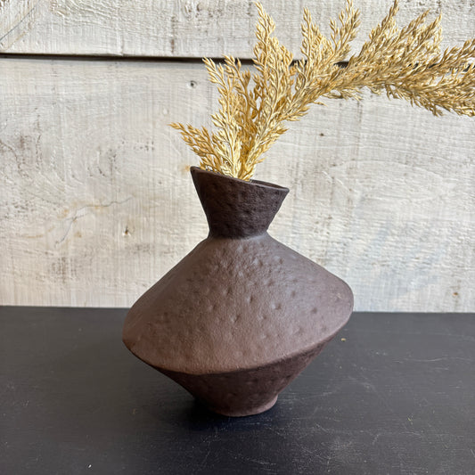 Slant Vase - Brown