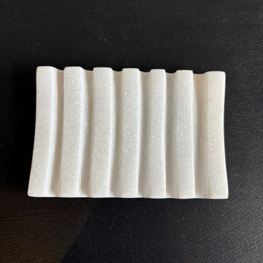 Carved Marble Soap Dish