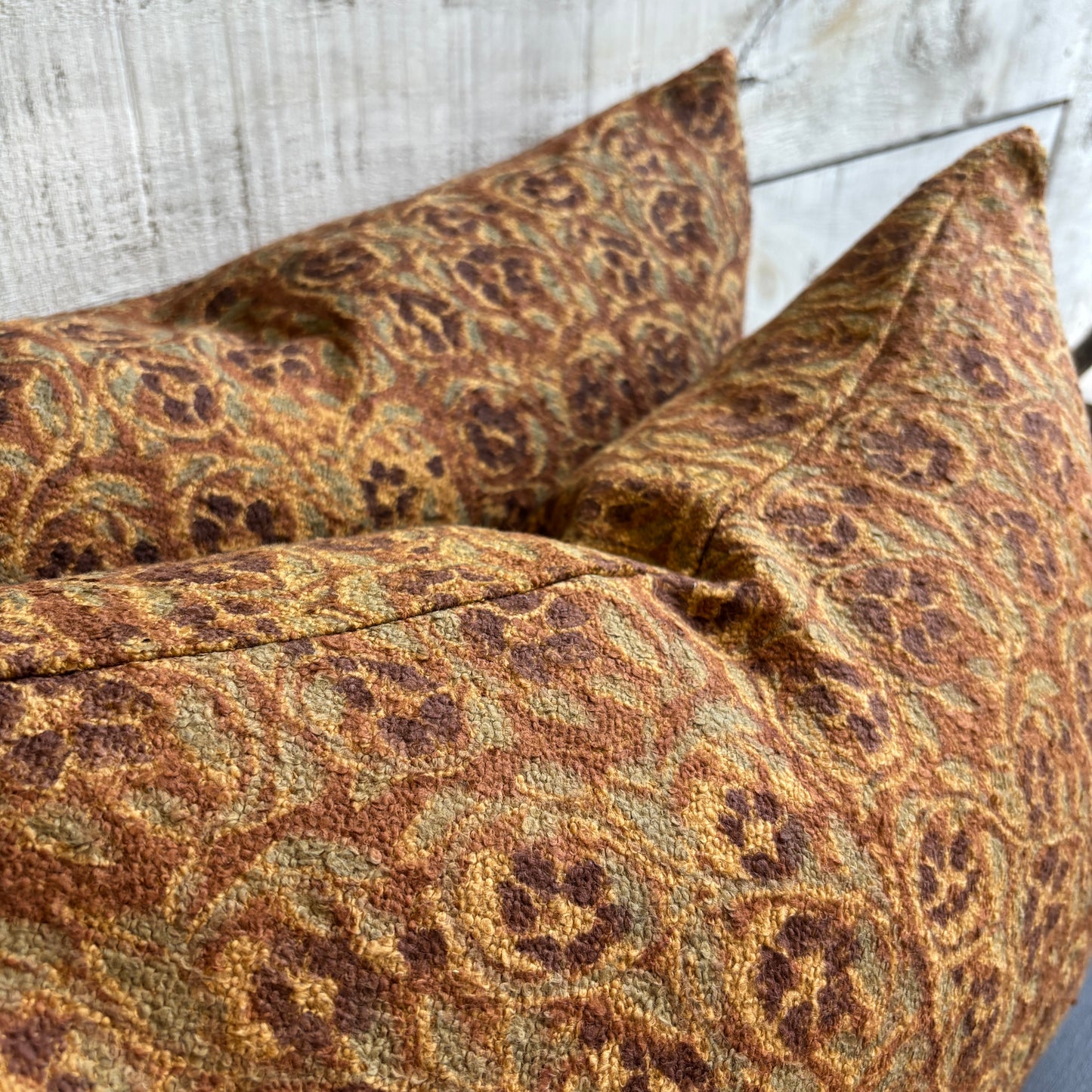Mayur Block Print Boucle Pillow- 16x24