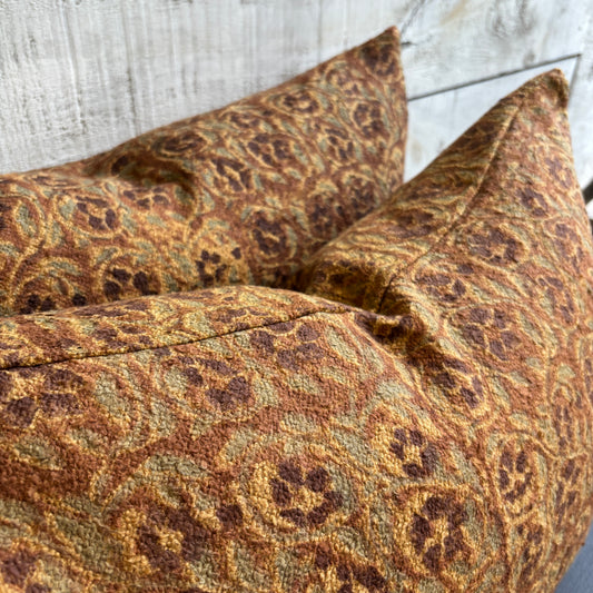 Mayur Block Print Boucle Pillow- 16x24