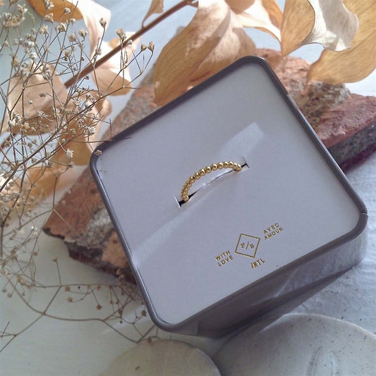 Spinning Ball Ring - Vermeil