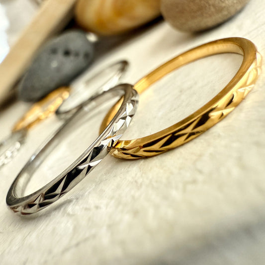 Diamond Pattern Ring