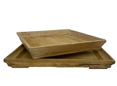Atticus Vintage Wood Tray
