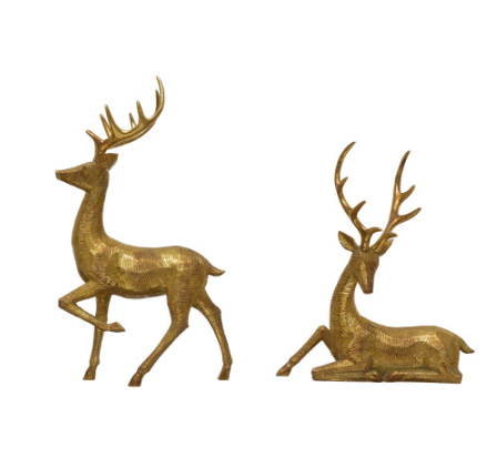 Gold Deer Statue