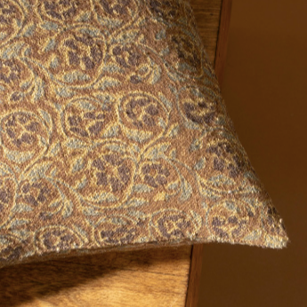 Mayur Block Print Boucle Pillow- 16x24