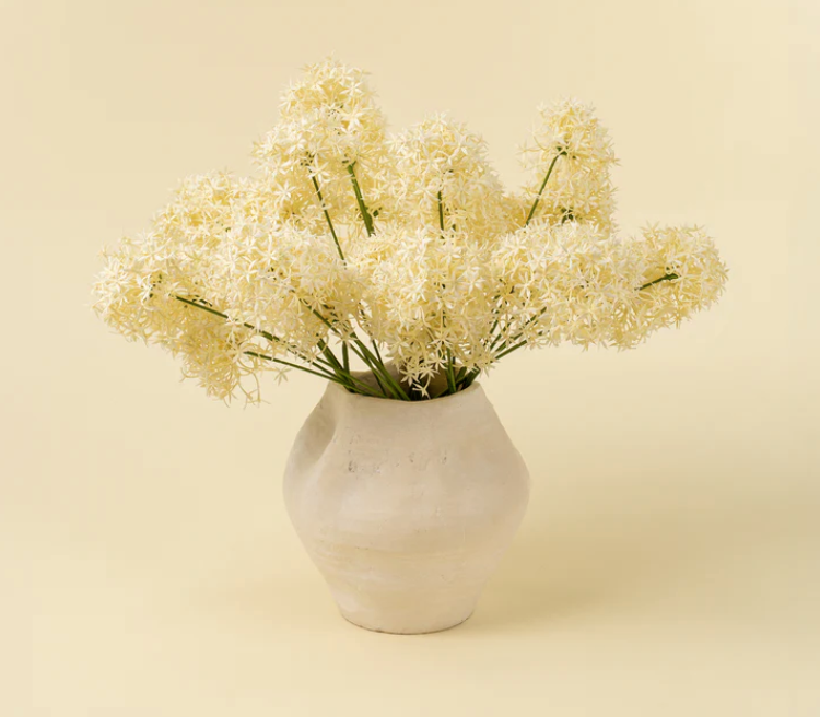 Allium Floral Spray, Cream