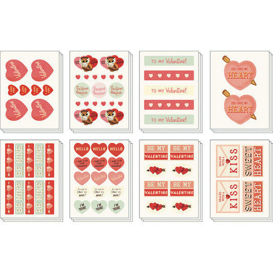 Valentine Vintage Stickers