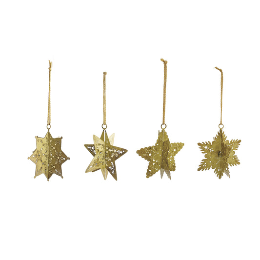 3D Metal Snowflake Ornament