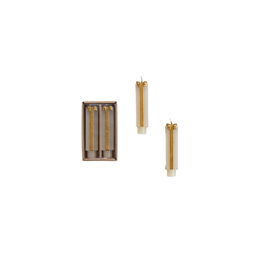 4.75" Gift Box Taper Candles - Set of 2