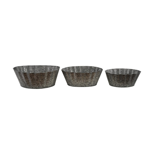 Oval Galvanized Metal Planter