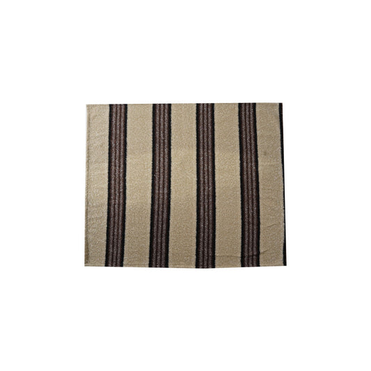 Faux Sherpa Throw - Cream & Black Stripe
