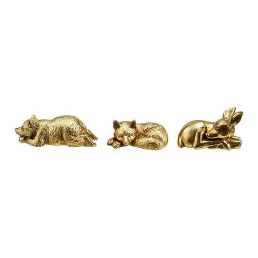 Gold Resin Sleeping Animal
