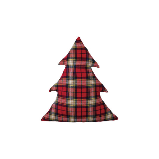 Tree Shaped Plaid Pillow
