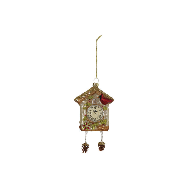 Glass Cuckoo Clock Ornament