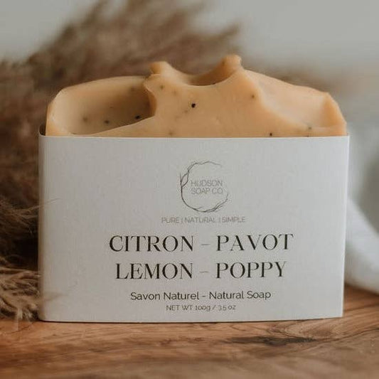 Natural Soap - Lemon + Poppy