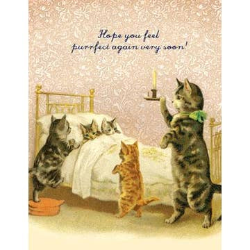 Card: Hope You Feel Purrrrfect Again
