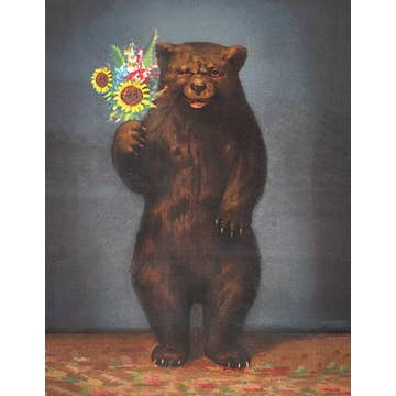 Card: Bear with Flowers