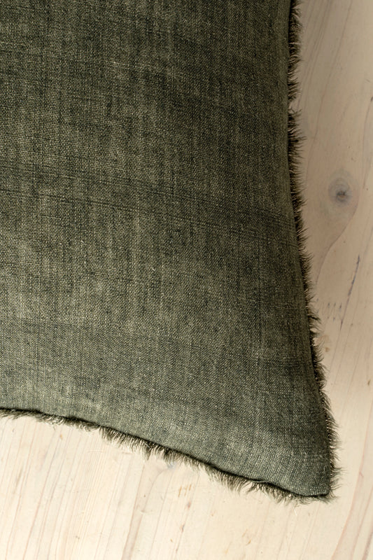 20x20 Lina Linen Pillow Avocado