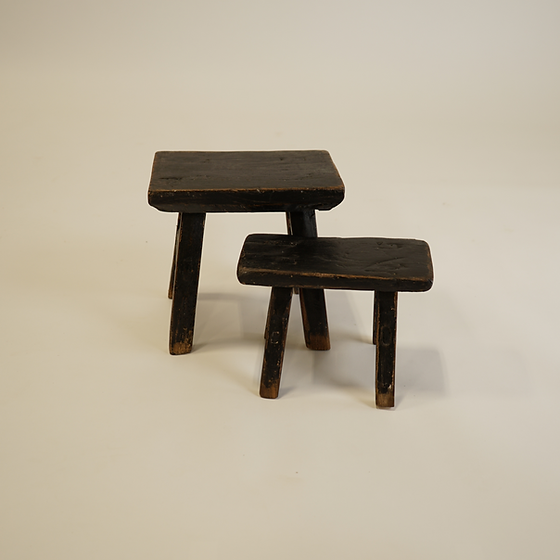 Vintage Tiny Tom Stool - Weathered Black