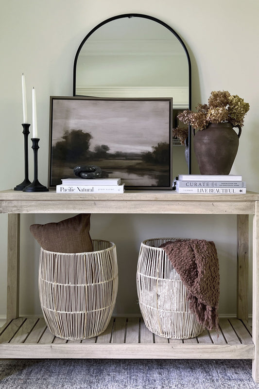 VINTAGE COUNTRY RIVER, Work on stretched canvas