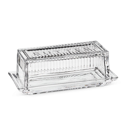 Glass Butter  Dish - 1/4 lb