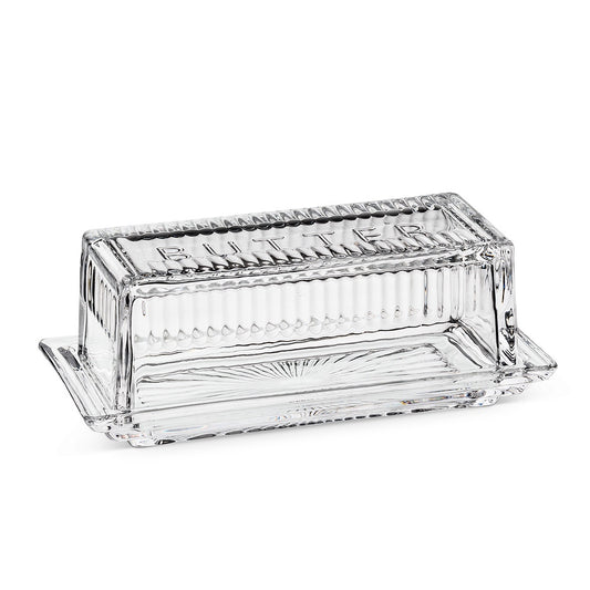 Glass Butter Dish - 1/4 lb