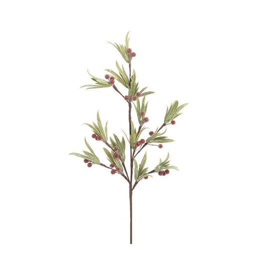 Faux Red Berry Spray