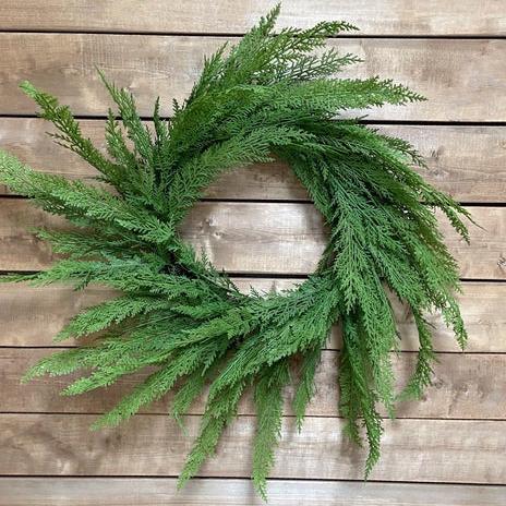 28" Faux Cypress Wreath