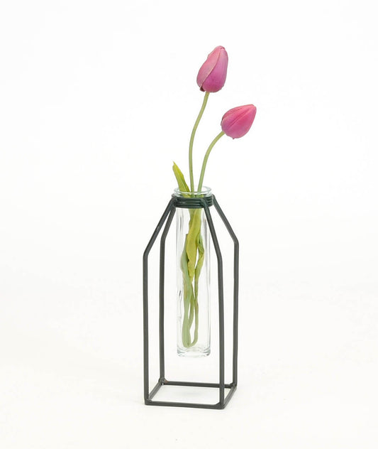 Iron Wire Stand with Glass Tube
