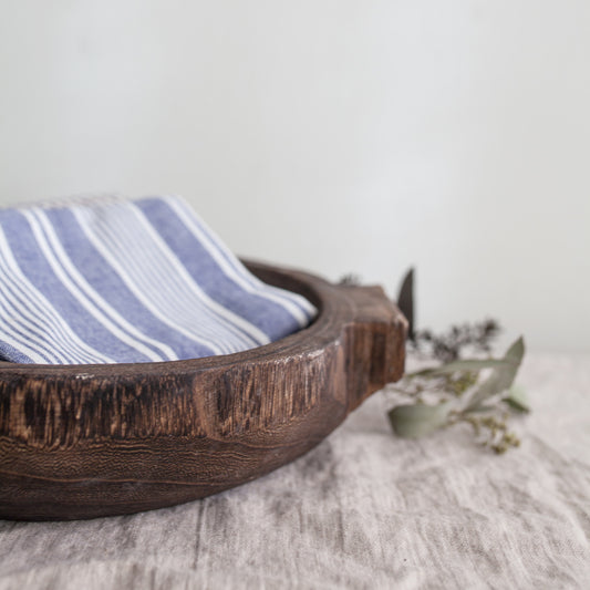 Wood Bowl w Handles