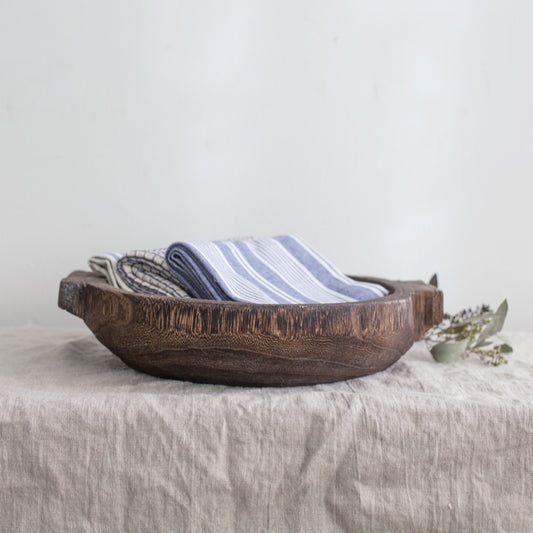 Wood Bowl w Handles