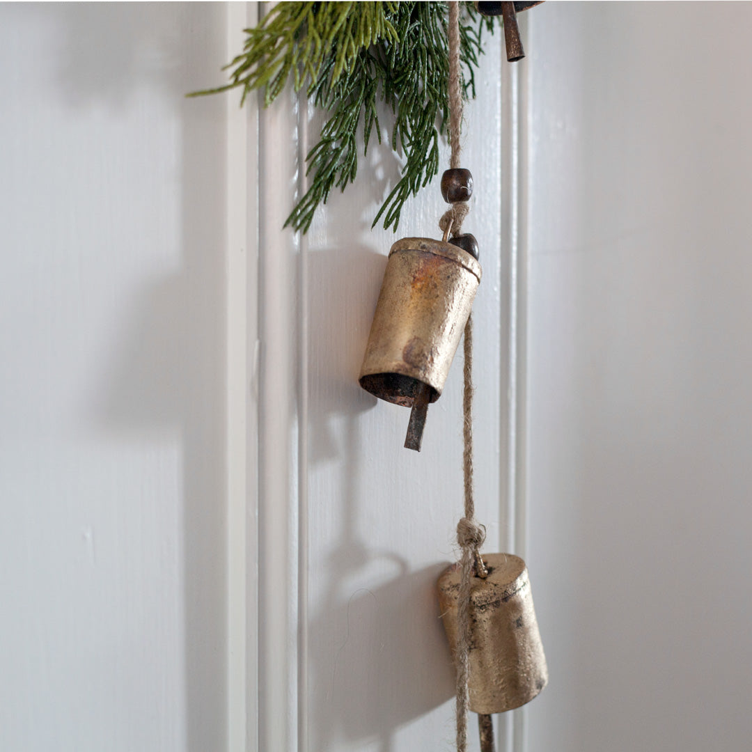 Bells w/ Beads on Jute Rope