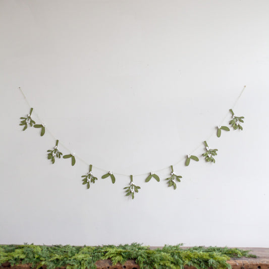 Paper Mistletoe Garland