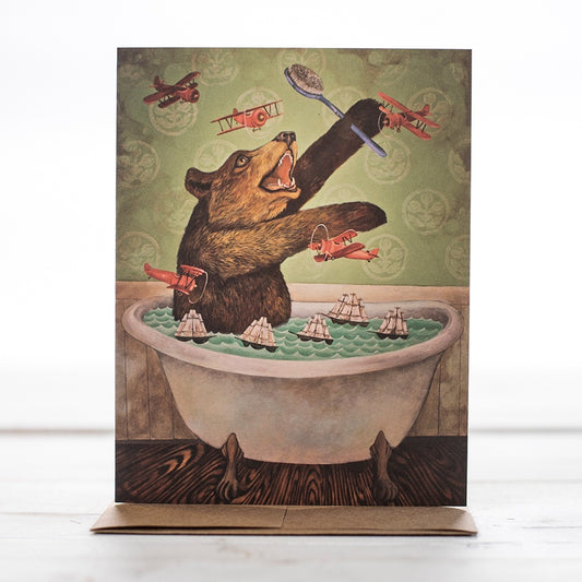 Card: Bathtub Bear