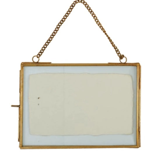 Brass + Glass Frame - Hanging 5x7