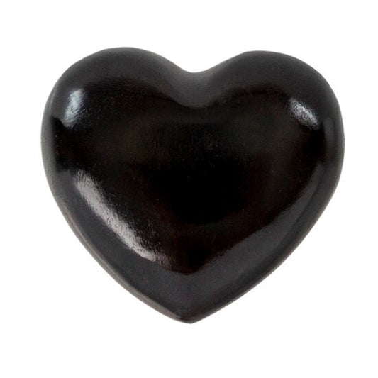 Black Soapstone Heart